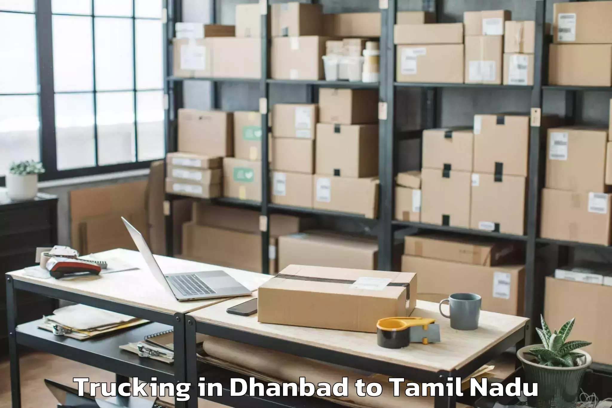 Professional Dhanbad to Vadamadurai Trucking